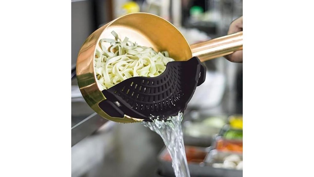 silicone strainer for cooking