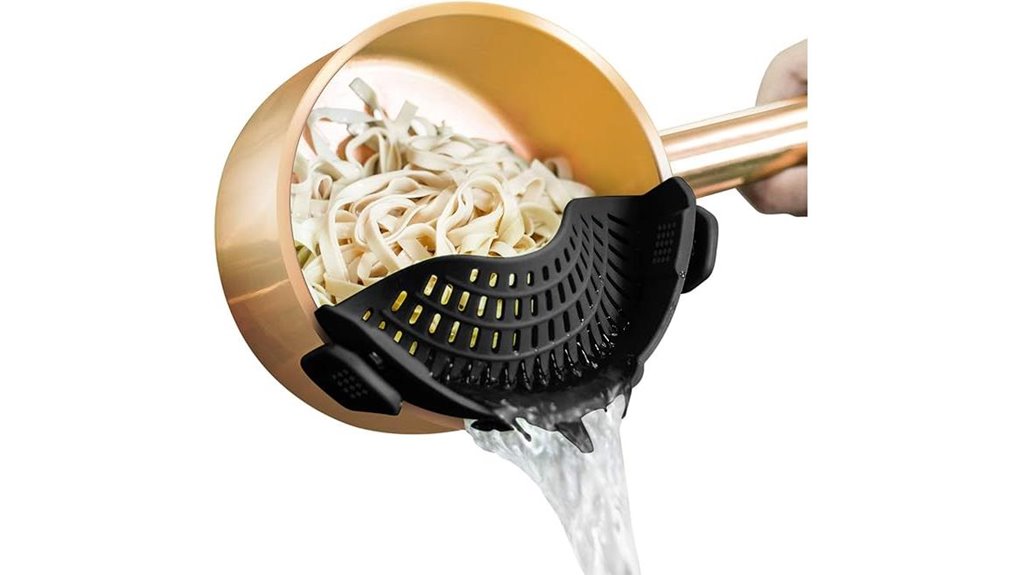 silicone strainer for cookware