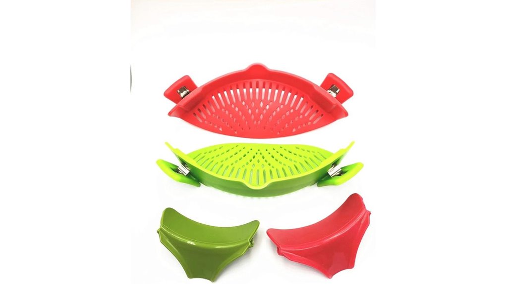 silicone strainer with spout