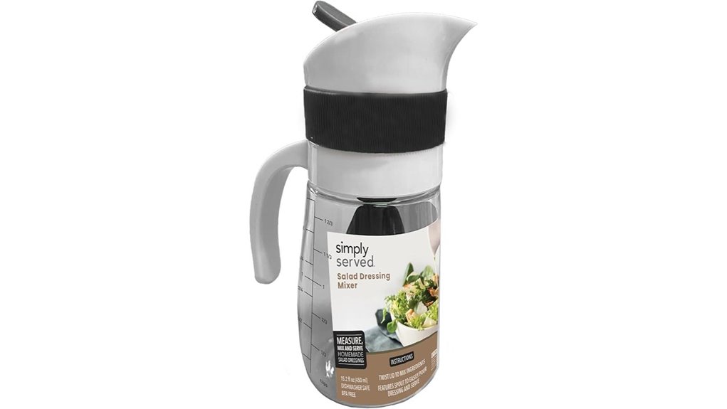 single salad dressing mixer