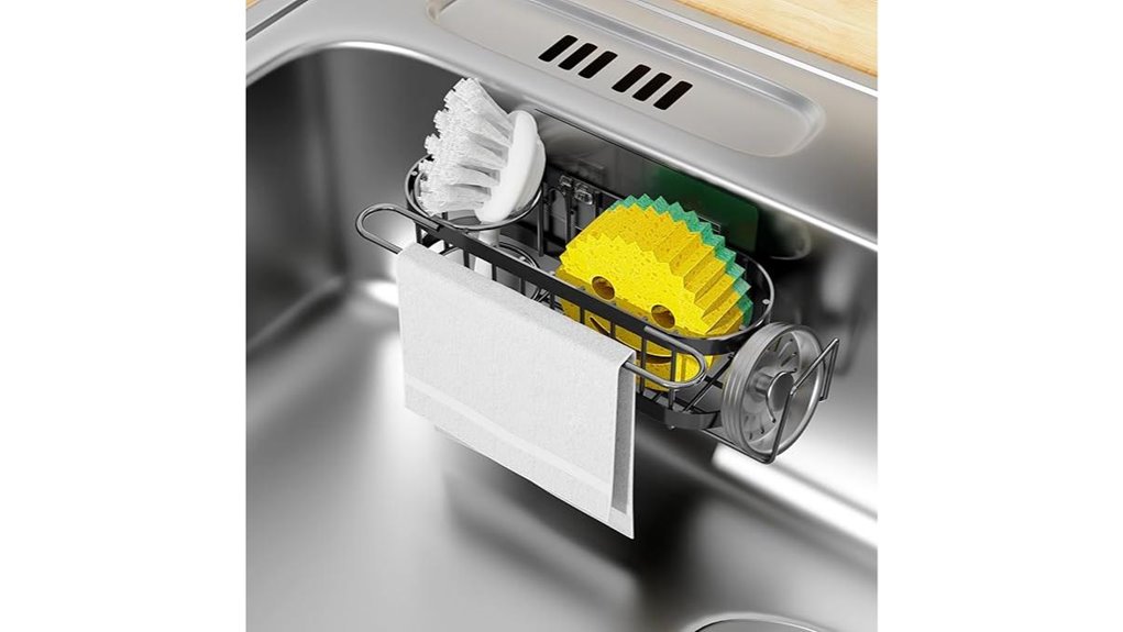 sink sponge holder caddy