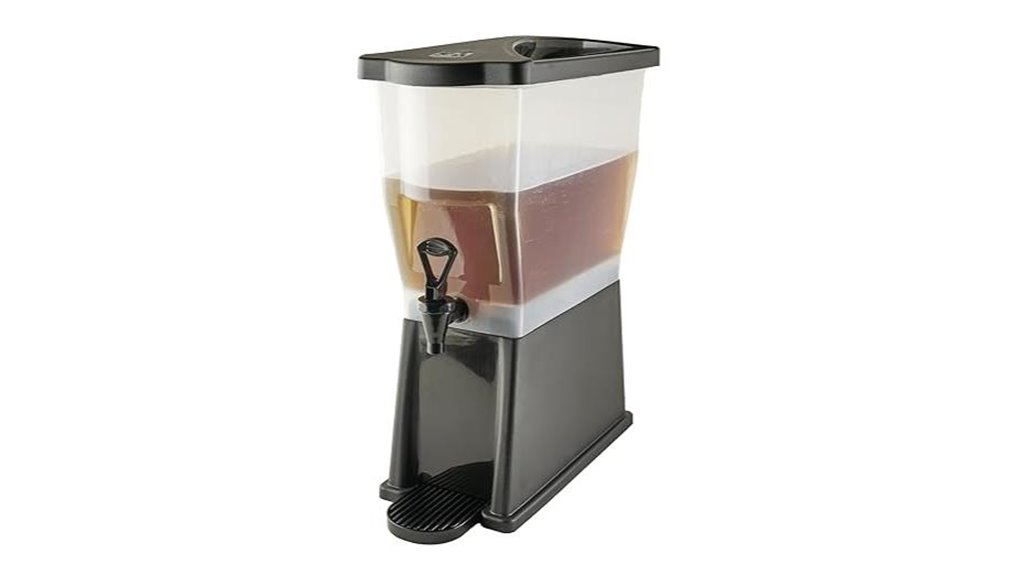 slim beverage dispenser base