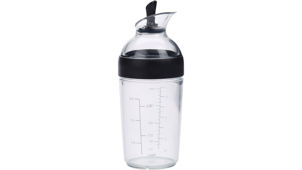 small black dressing shaker