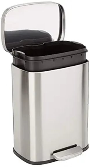 smudge resistant trash can
