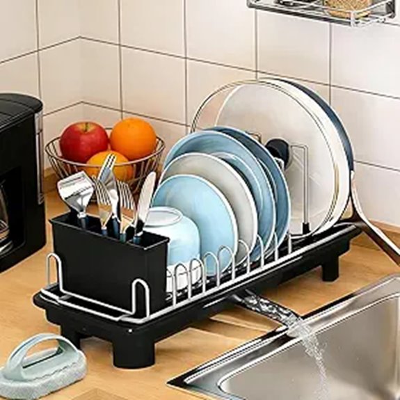 space saving dish drying rack