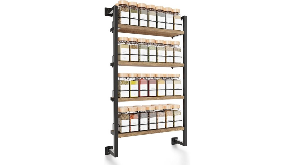 space saving kitchen spice rack