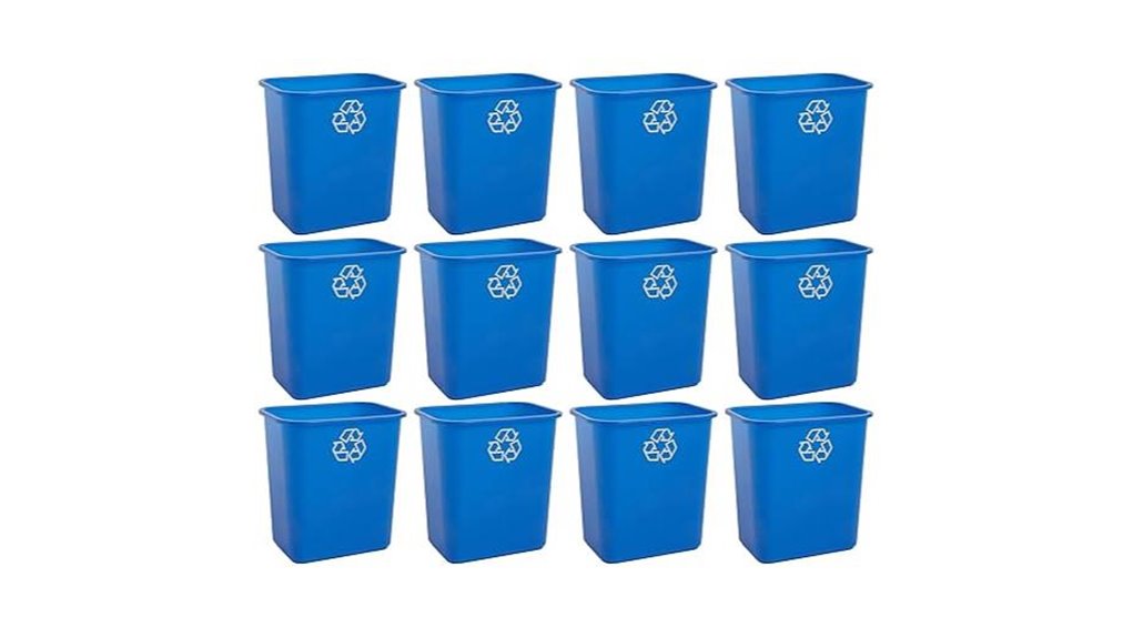 space saving recycling bin