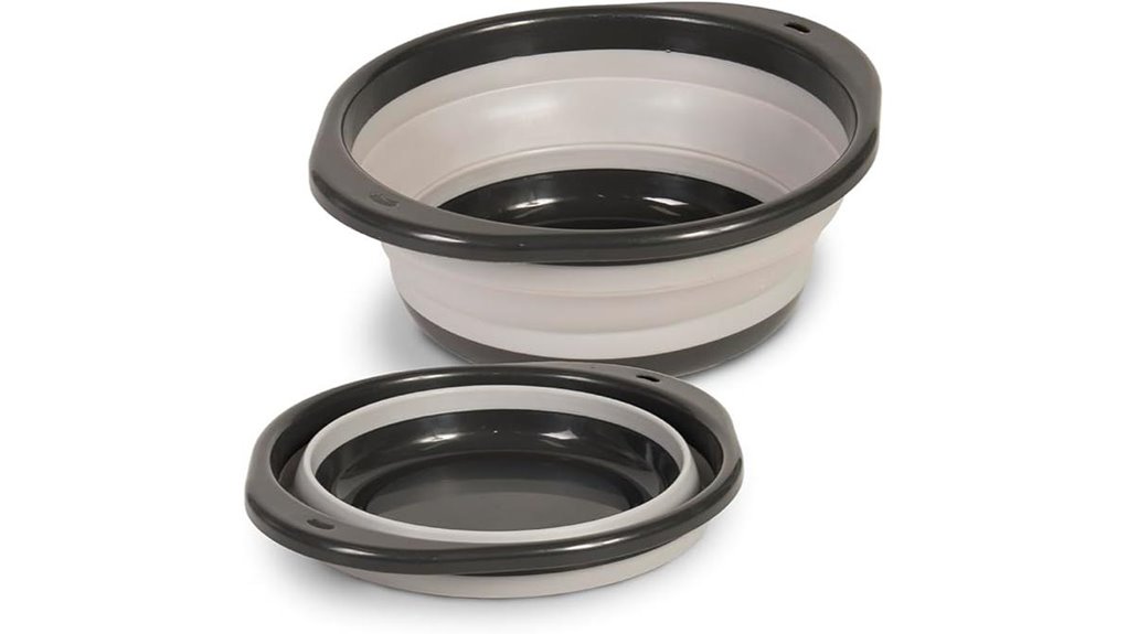 spacious collapsible mixing bowl