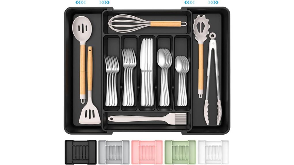spacious silverware storage solution