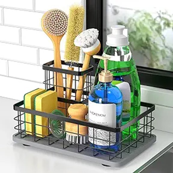 spacious sink accessory storage