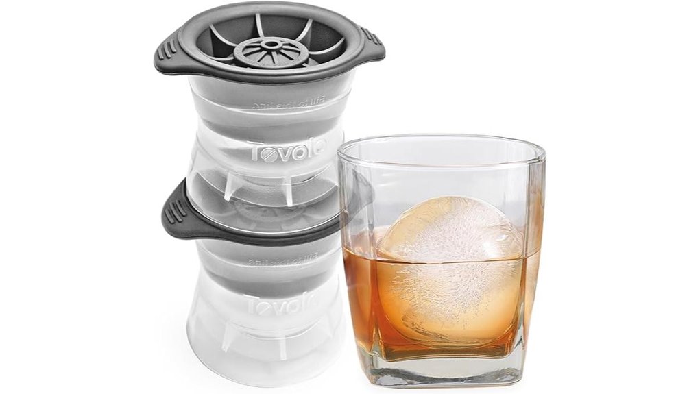 sphere ice molds set