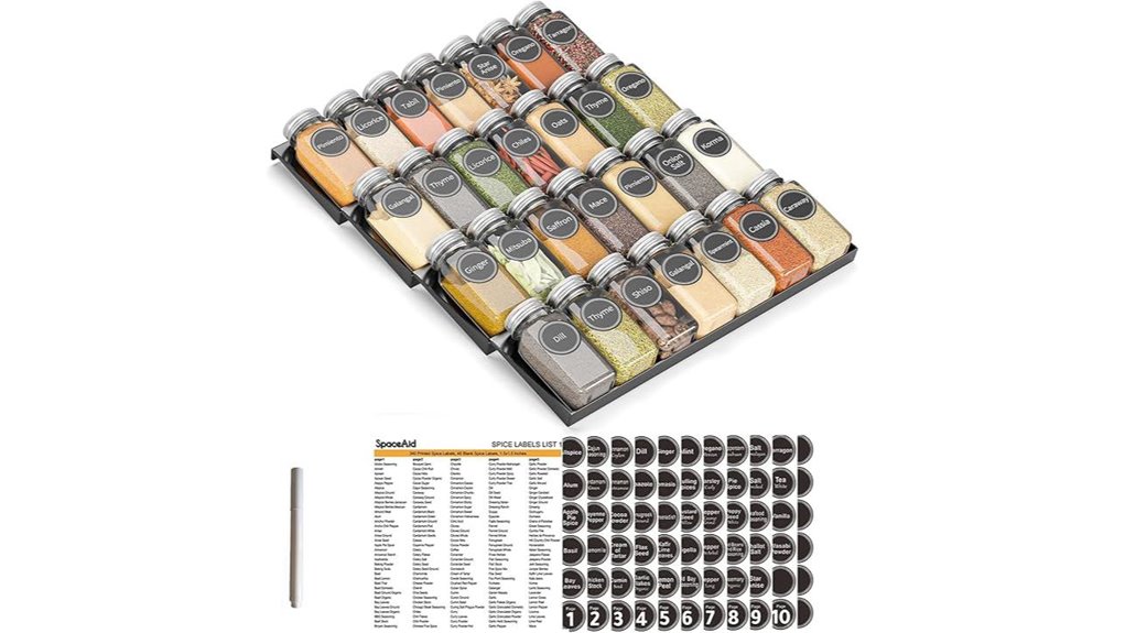 spice drawer organization solution