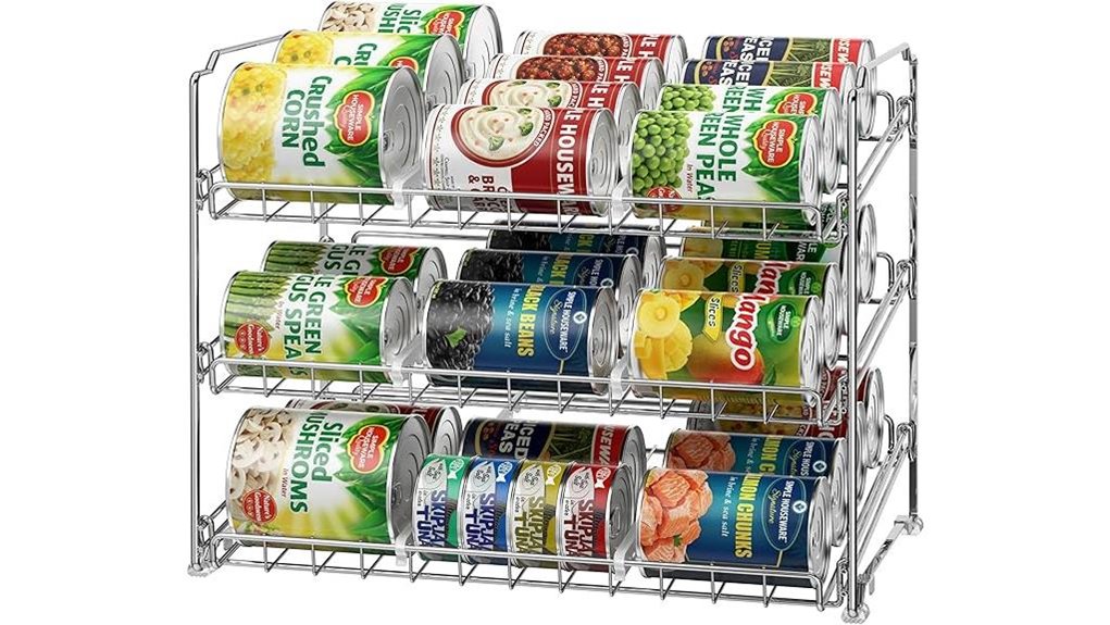 stackable can organizer rack