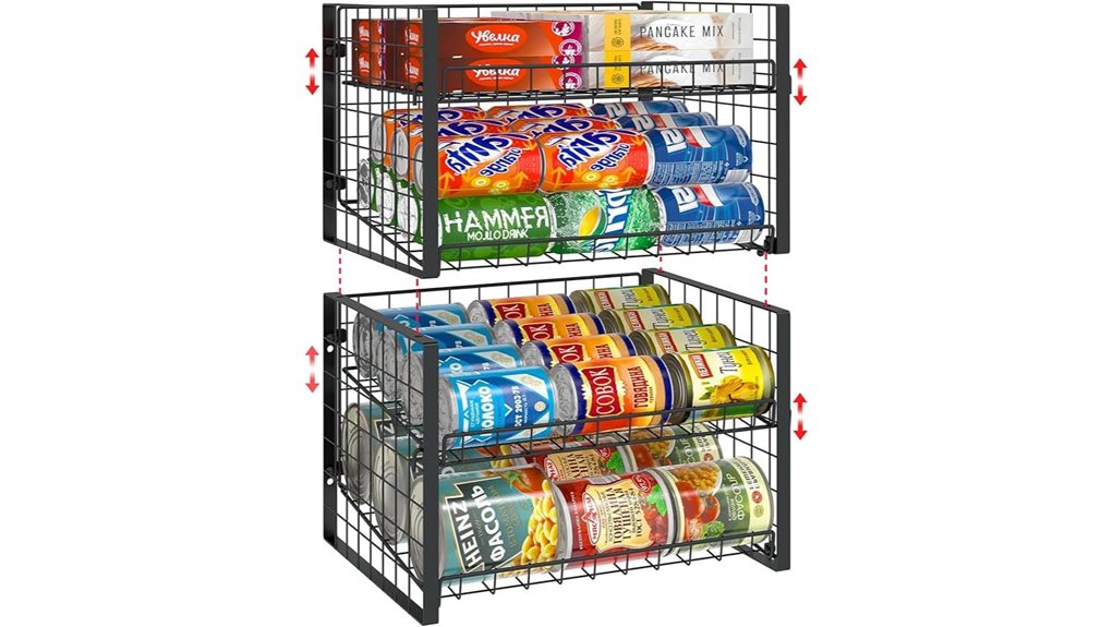 stackable can rack