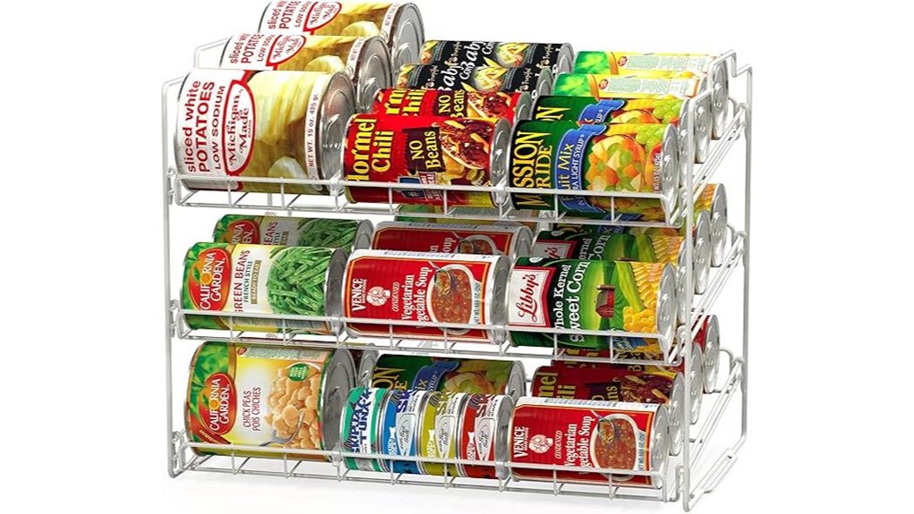 stackable can rack