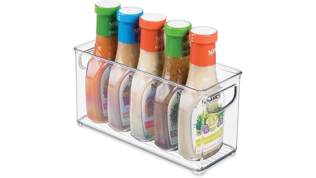 stackable clear storage bin