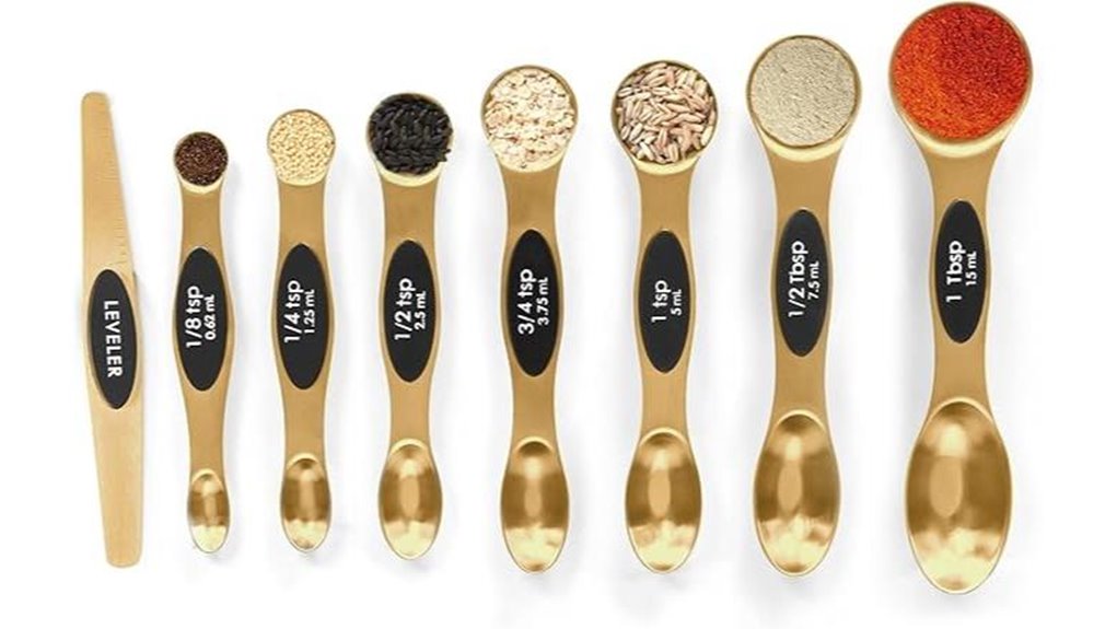 stackable magnetic measuring spoons