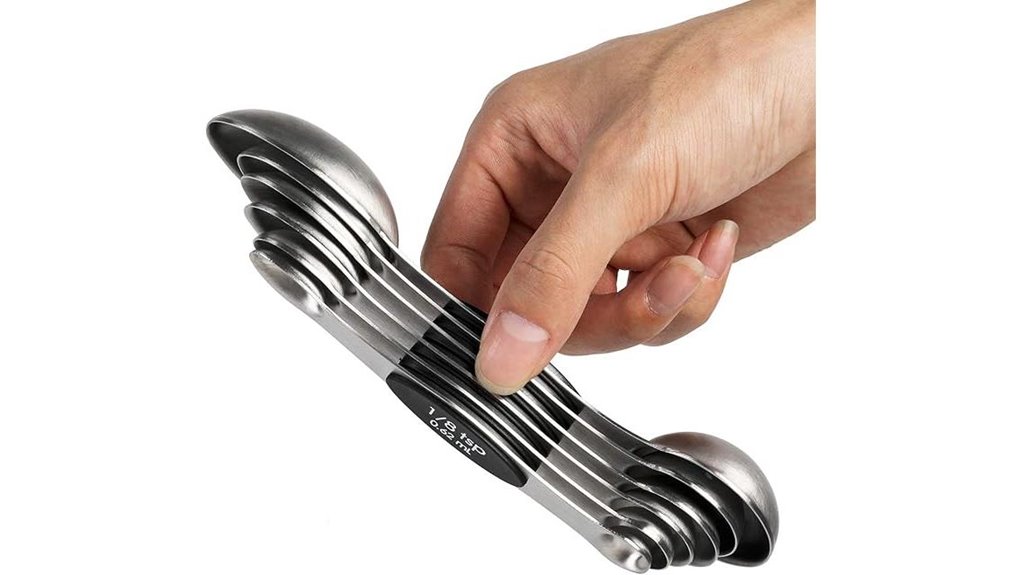stackable magnetic measuring spoons