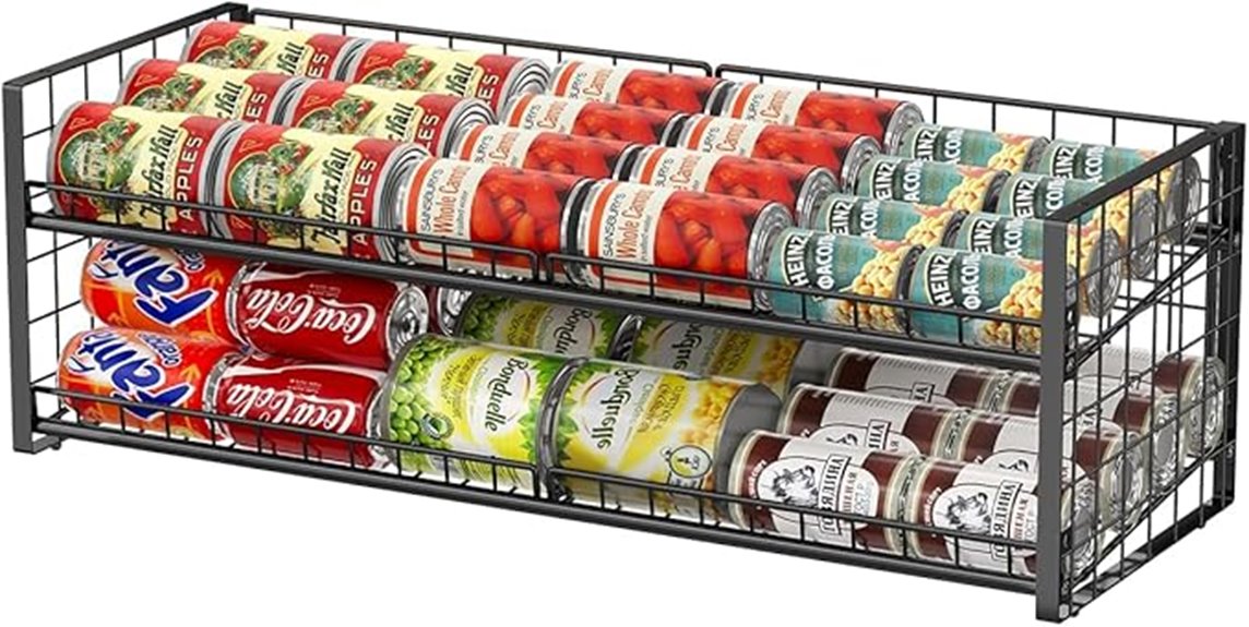 stackable pantry can organizer