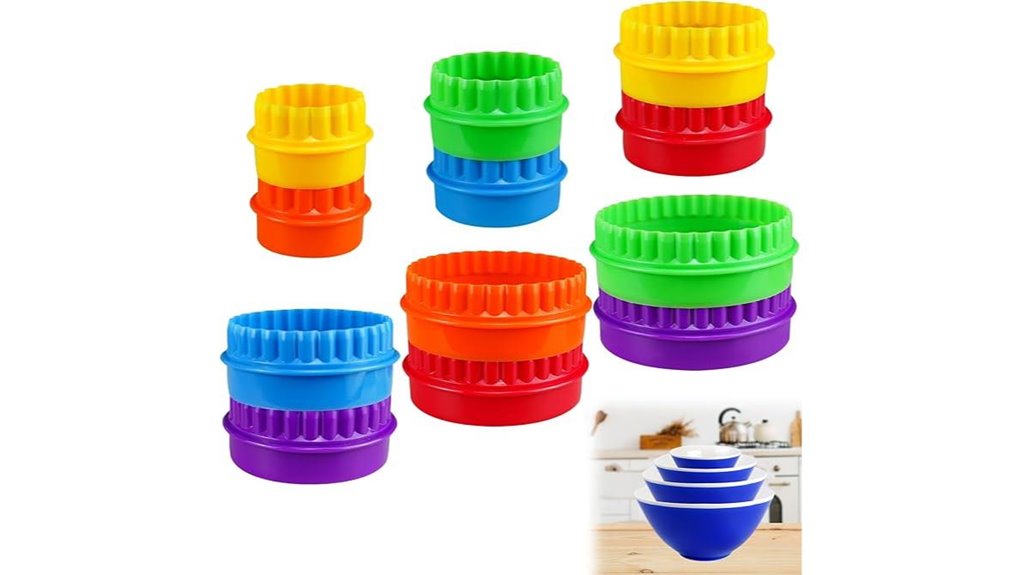 stackable pyrex bowl set