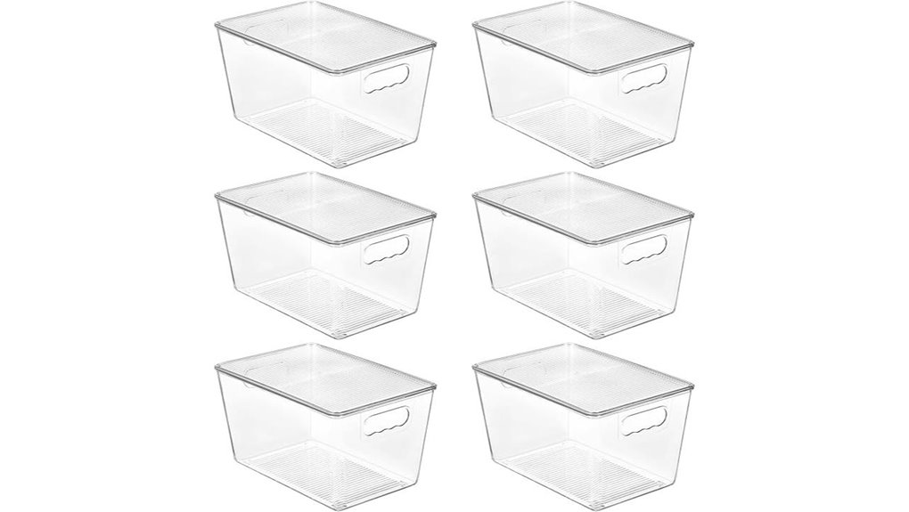 stackable storage bins set