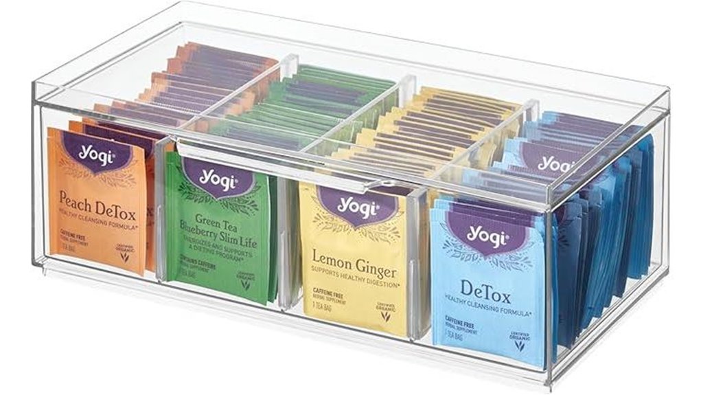 stackable tea storage drawer
