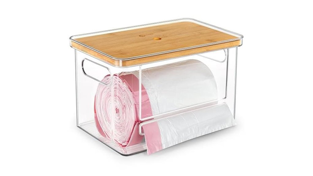 stackable trash bag holder