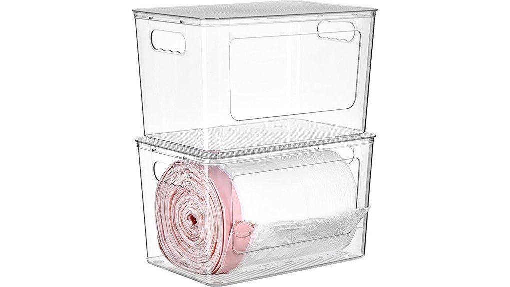 stackable trash bag holder