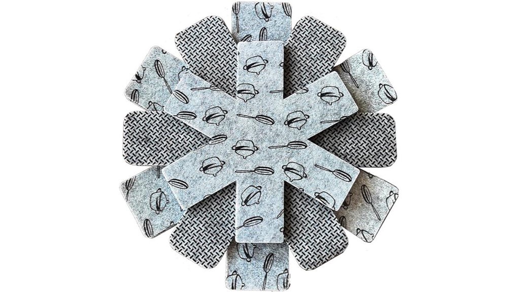 stacking cookware protection pads