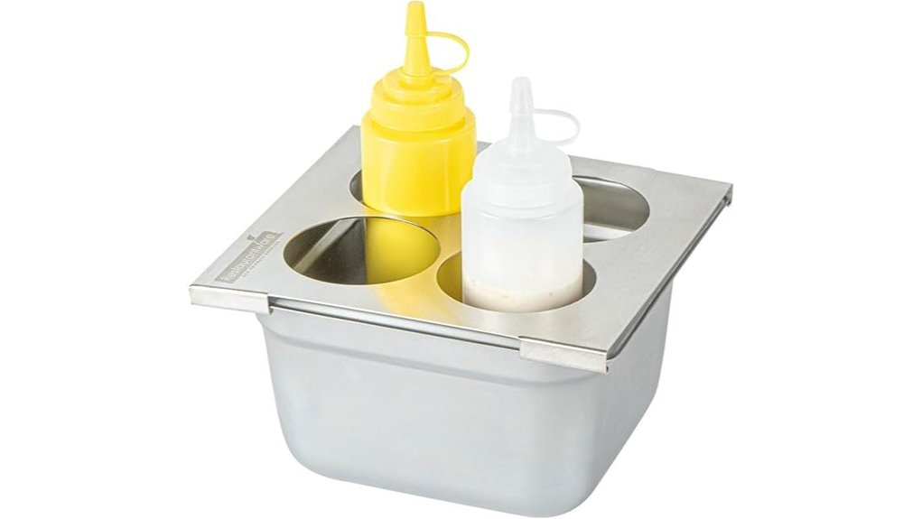 stainless steel bottle organizer