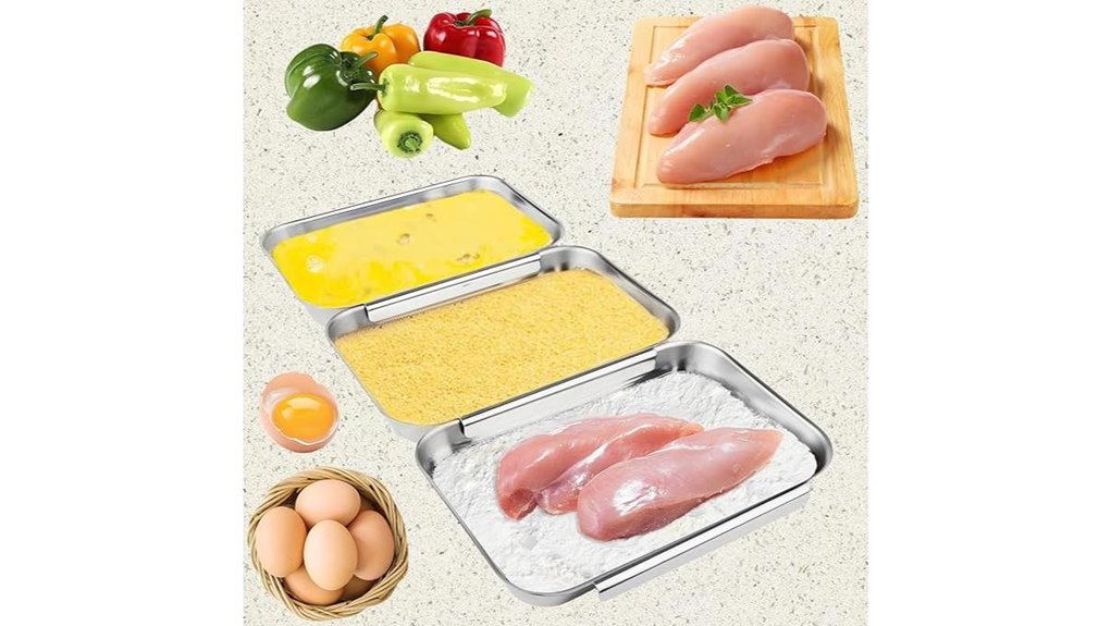 stainless steel breading set