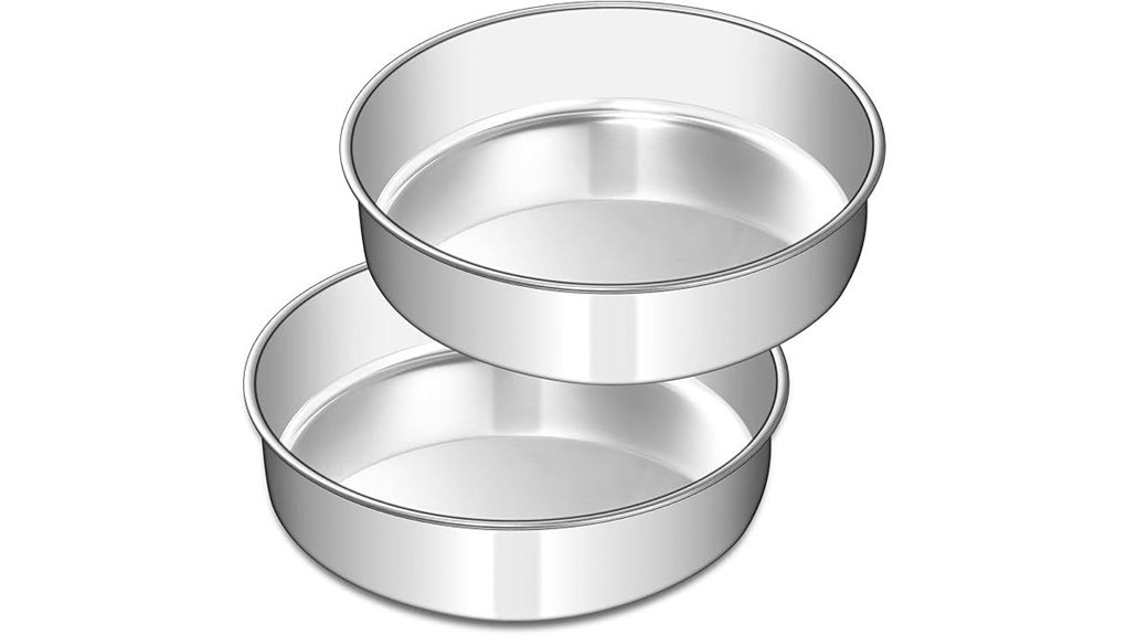stainless steel cake pans