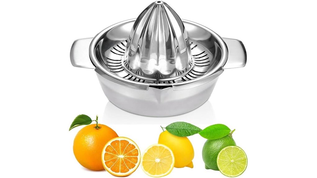 stainless steel citrus juicer