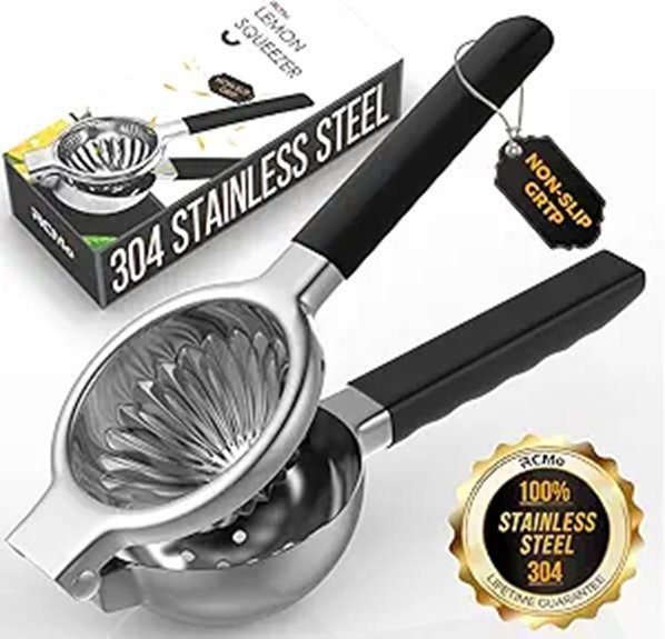 stainless steel citrus juicer