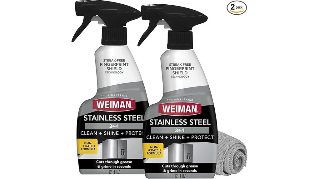 stainless steel cleaner spray