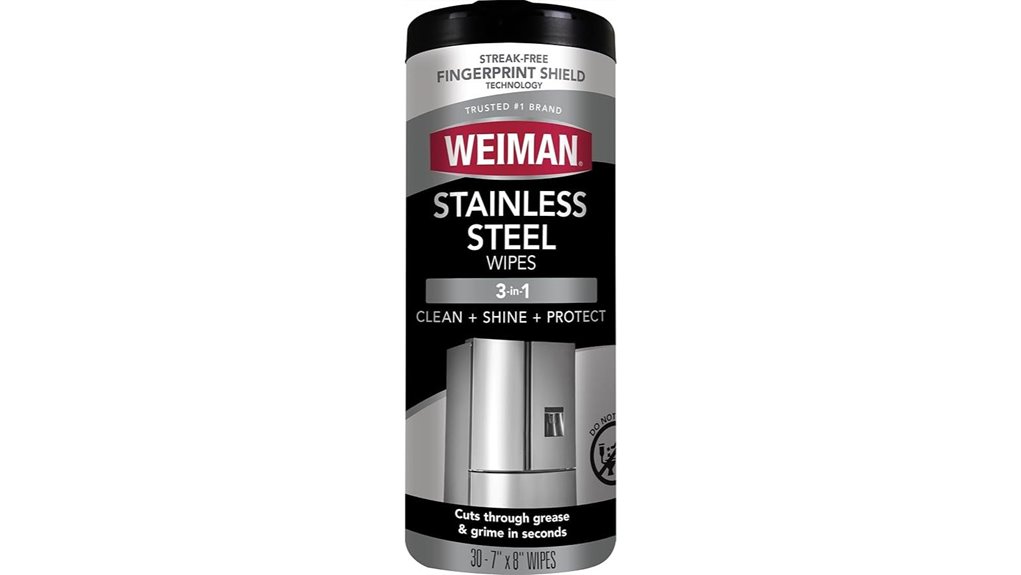 stainless steel cleaner wipes