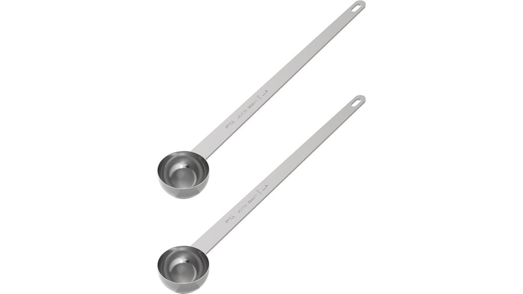 stainless steel coffee scoop