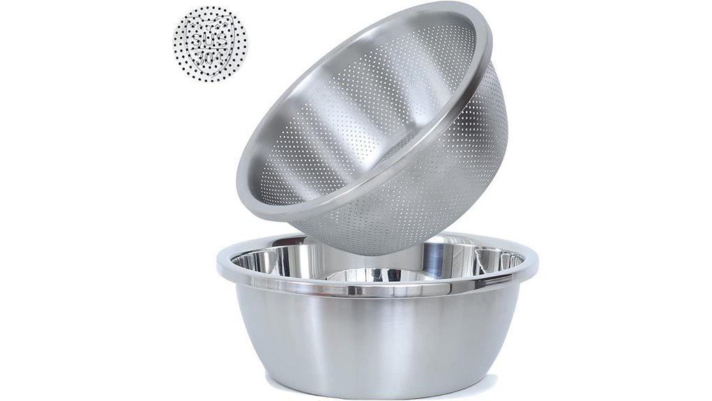 stainless steel colander set