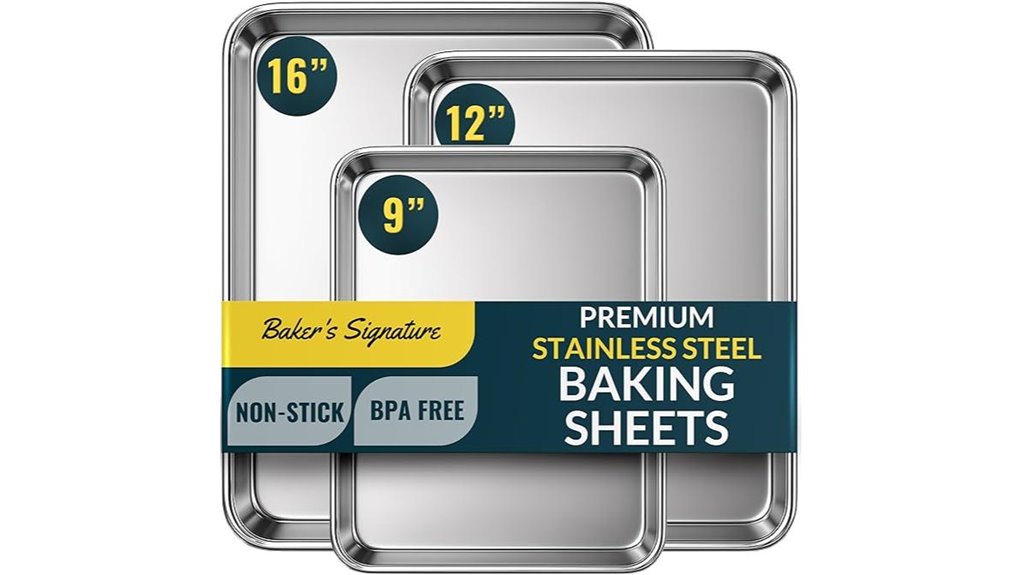 stainless steel cookie sheets