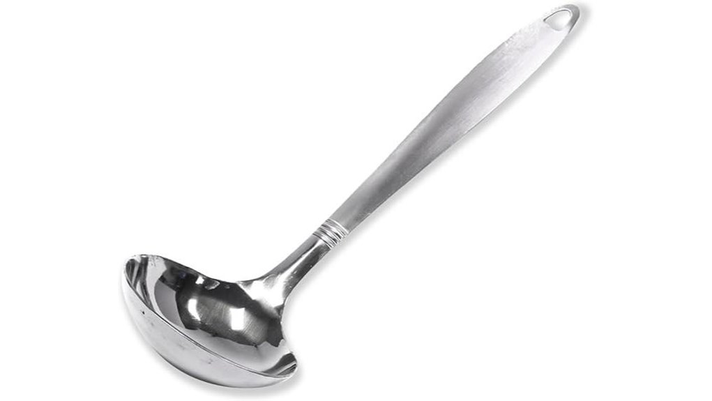 stainless steel cooking ladle