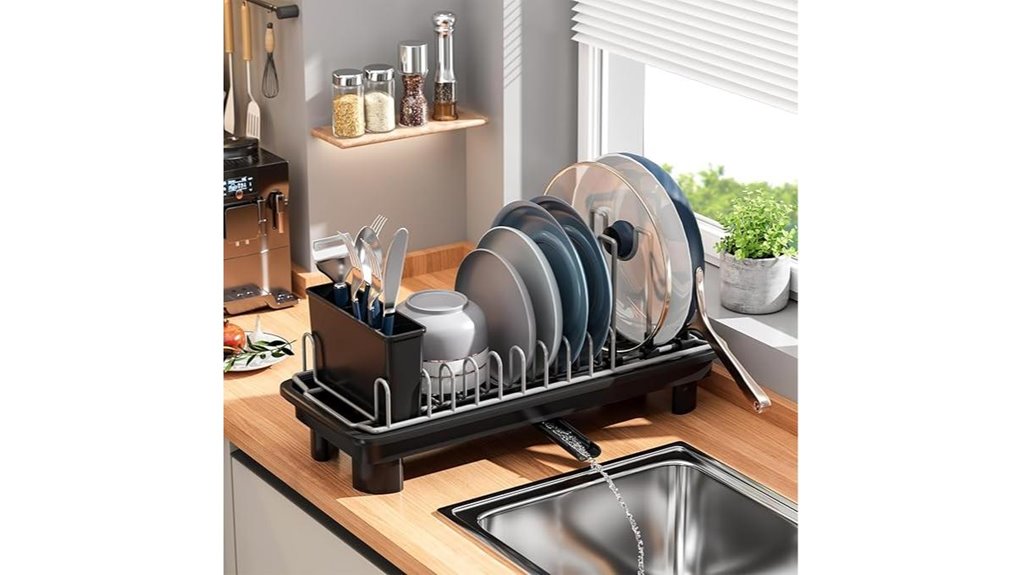 stainless steel dish drying rack