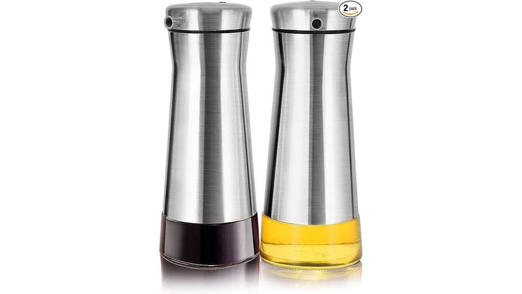 stainless steel dispenser set