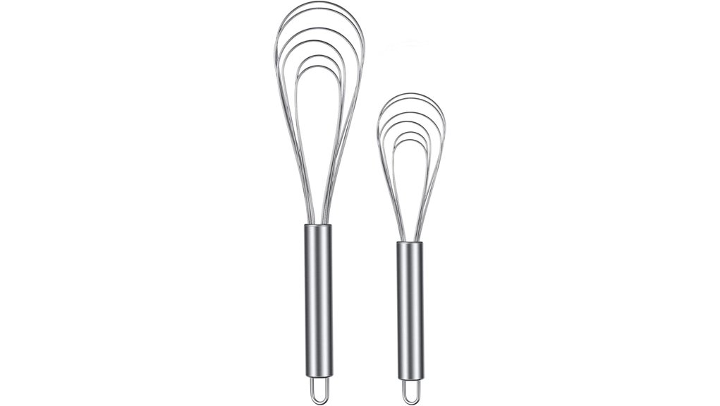stainless steel flat whisks