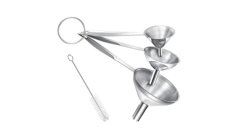 stainless steel funnel set