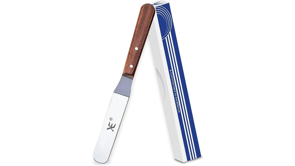 stainless steel icing spatula