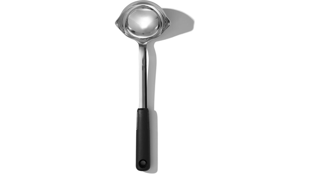 stainless steel kitchen ladle