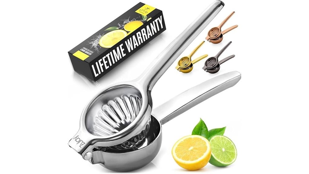 stainless steel lemon squeezer