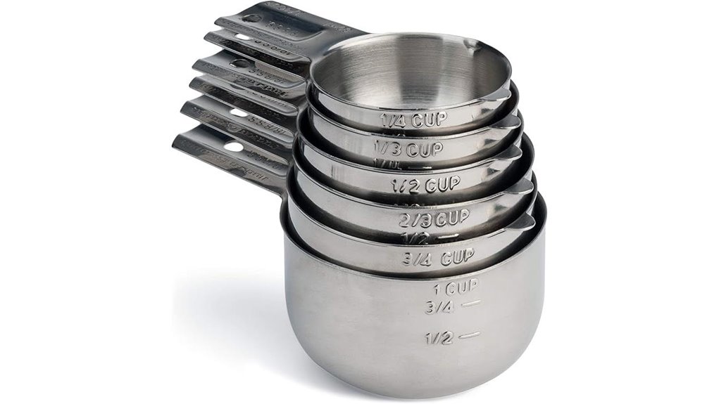 stainless steel measuring cups