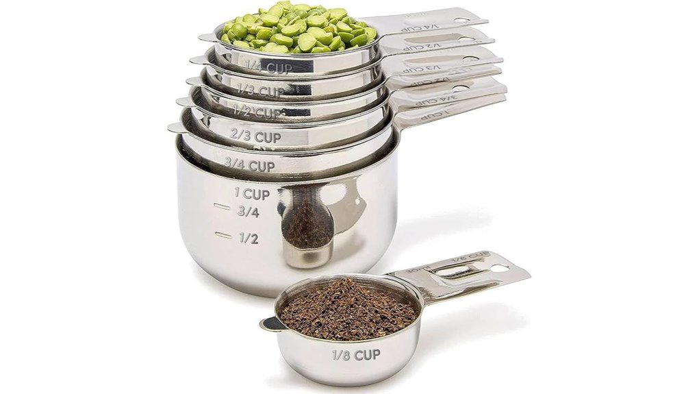 stainless steel measuring cups