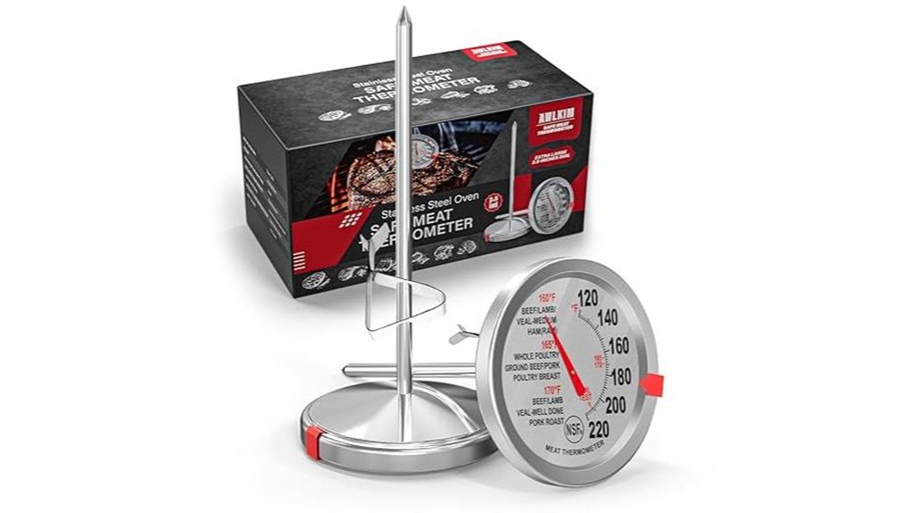 stainless steel meat thermometer set